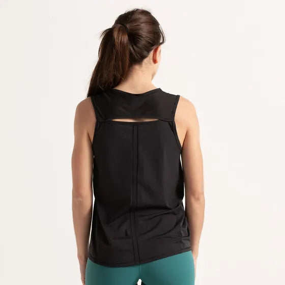 Shirt Active negro, de espaldas.